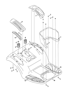 Fender (Lx) Diagram and Parts List for XT2-LX42KH (13APA1CS010-13WPA1CS010)(2015) Cub Cadet Lawn Tractor